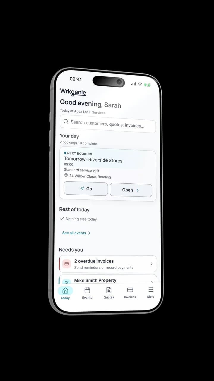 Apex Local Services managing a scheduled job in WrkGenie